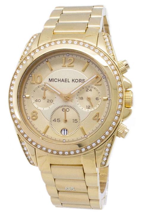 relojes de mujer michael kors dorados|Michael Kors black watch ladies.